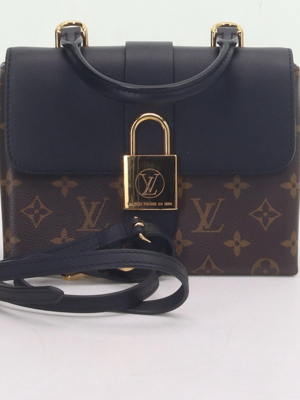 SOLD Louis Vuitton Black Crossbody Bag with Gold Hardware Locky BB Monogram